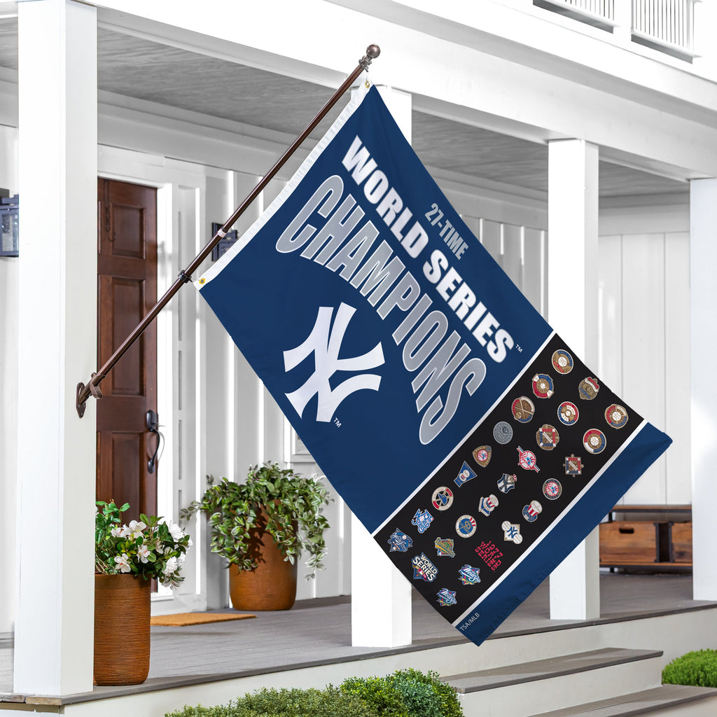 New York Yankees Single Sided Flag w/ 2 Grommets, 3'x5' Multi Win Flag