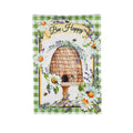Happy Bee Hive Garden Strie Flag