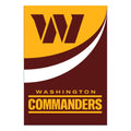 Washington Commanders Burlap Flag House Size