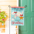 Seashell Ornaments Garden Linen Flag
