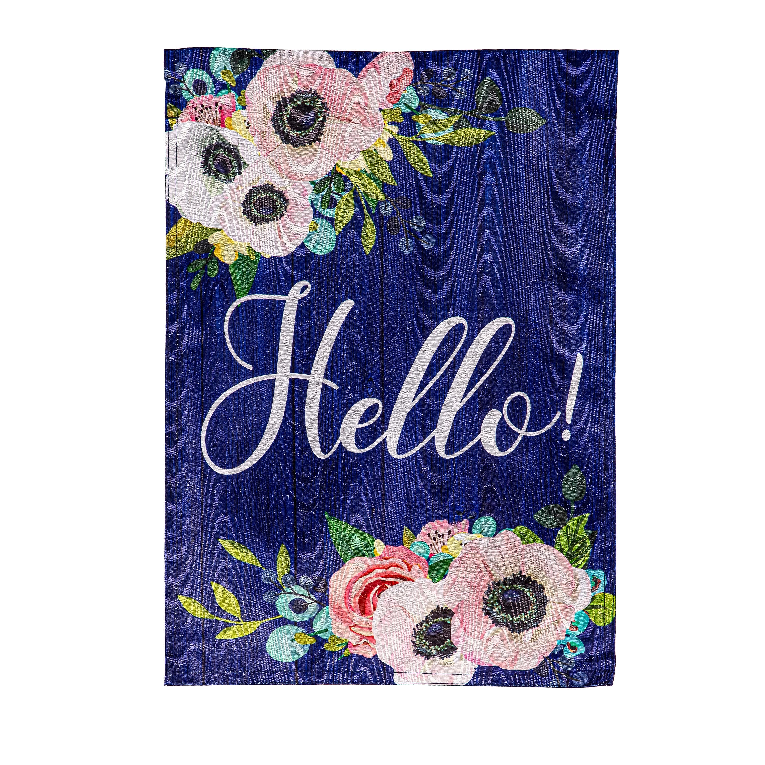 Oh Hello Moire Garden Flag