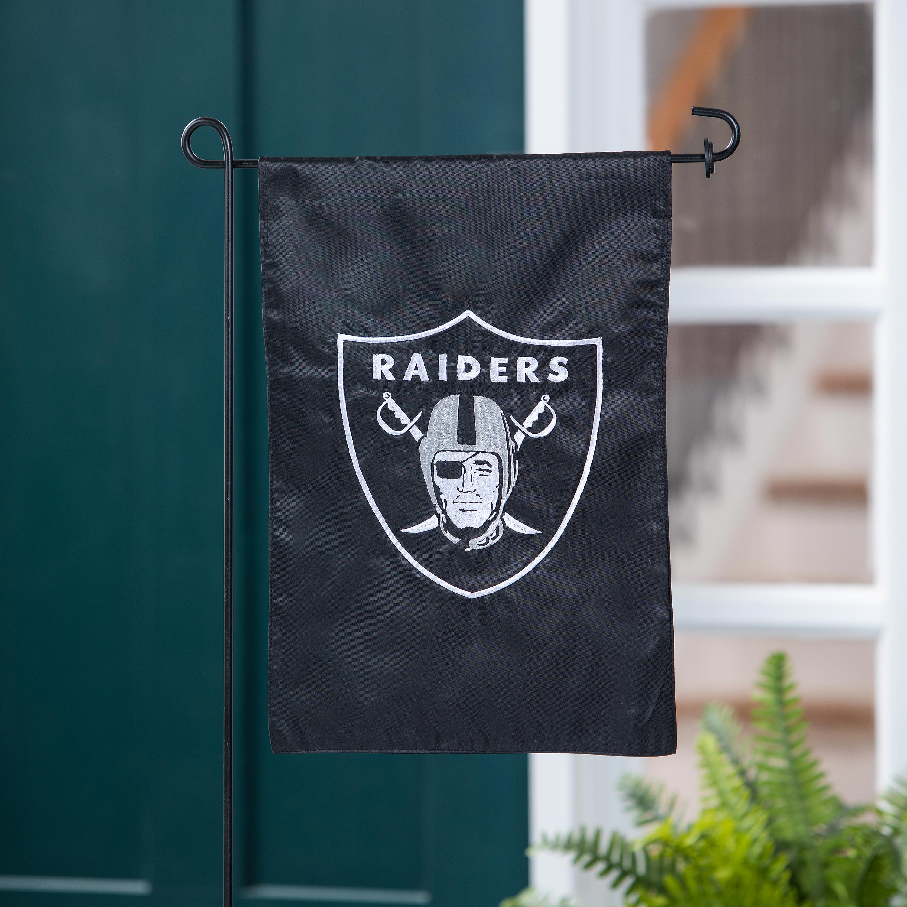 Las Vegas Raiders Applique Garden Flag