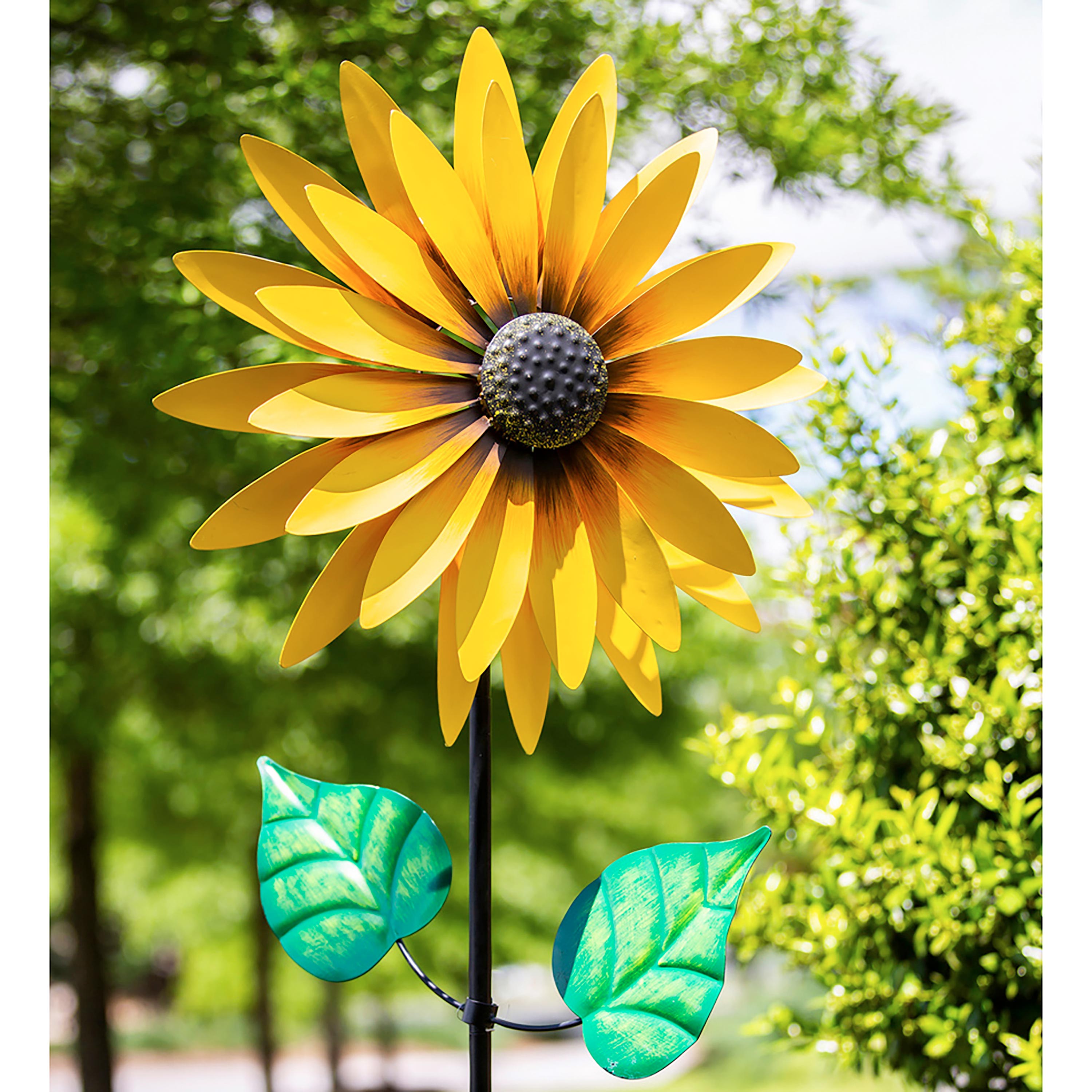 Hillside Pasture Wind Spinner, Sunflower Statement Wind Spinner, 75"H