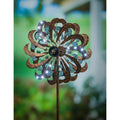 Solar Wind Spinner, Copper and Blue Patina Swirl