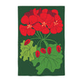 Geraniums Applique Garden Flag
