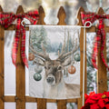 Ornament Deer Suede Garden Flag