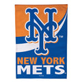 New York Mets Burlap House Flag