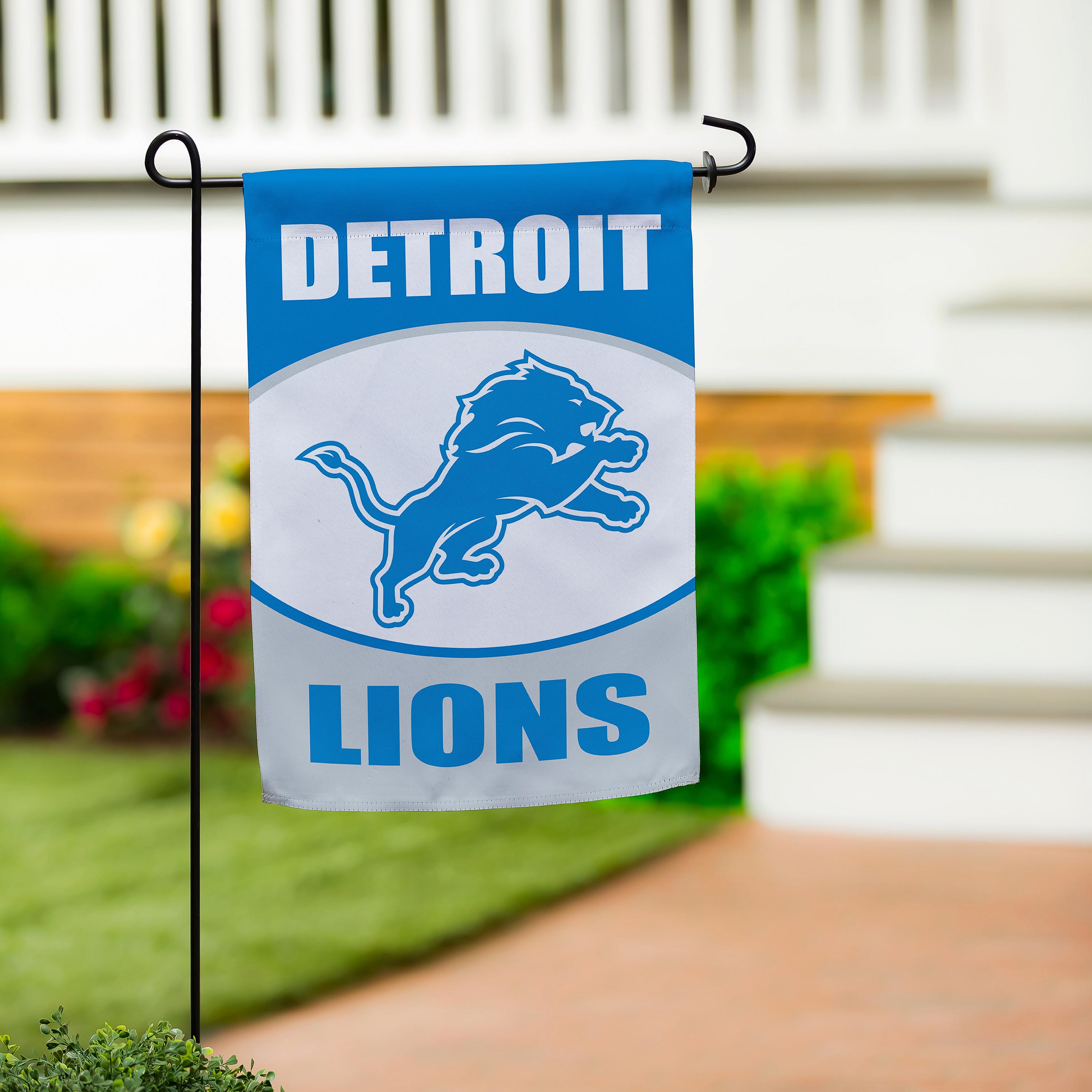 Detroit Lions Suede Garden Flag