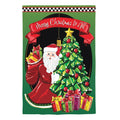 Jingle Bell Square Applique House Flag