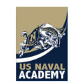 US Naval Academy Burlap Flag GDN Size