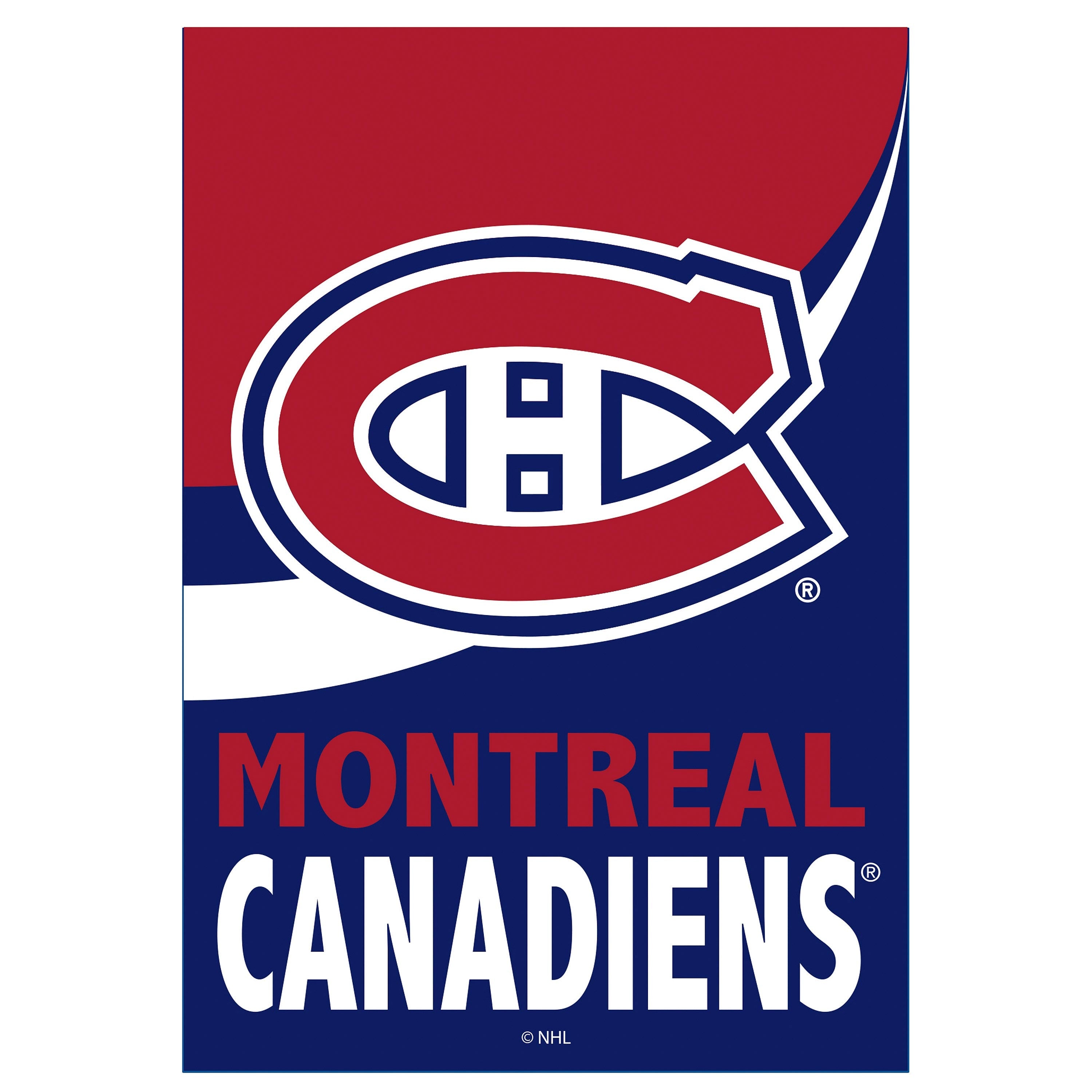 Montreal Canadiens Burlap Flag GDN Size
