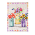 Patchwork Garden Suede House Flag