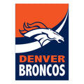 Denver Broncos Burlap Flag House Size