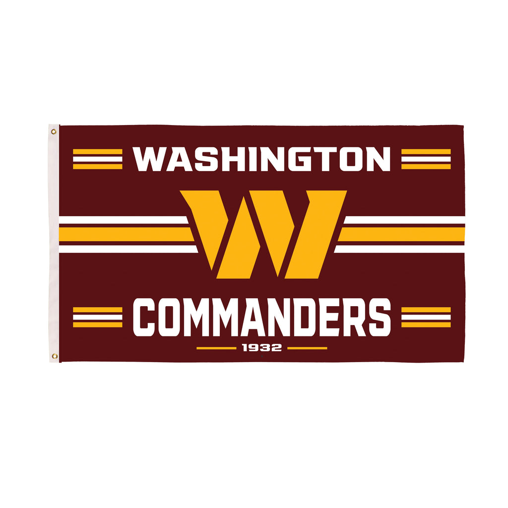 Washington Commanders Single Sided Flag w/ 2 Grommets, 3'x5'