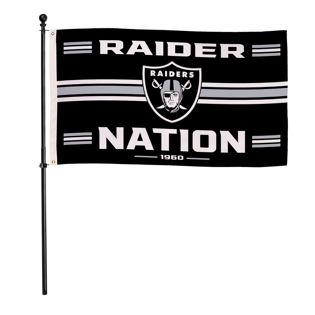 Las Vegas Raiders Single Sided Estate Flag with 2 Grommets, 3'x5'