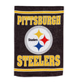 Embossed Suede Flag, House Size, Pittsburgh Steelers