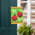 Ladybug Pair Garden Suede Flag