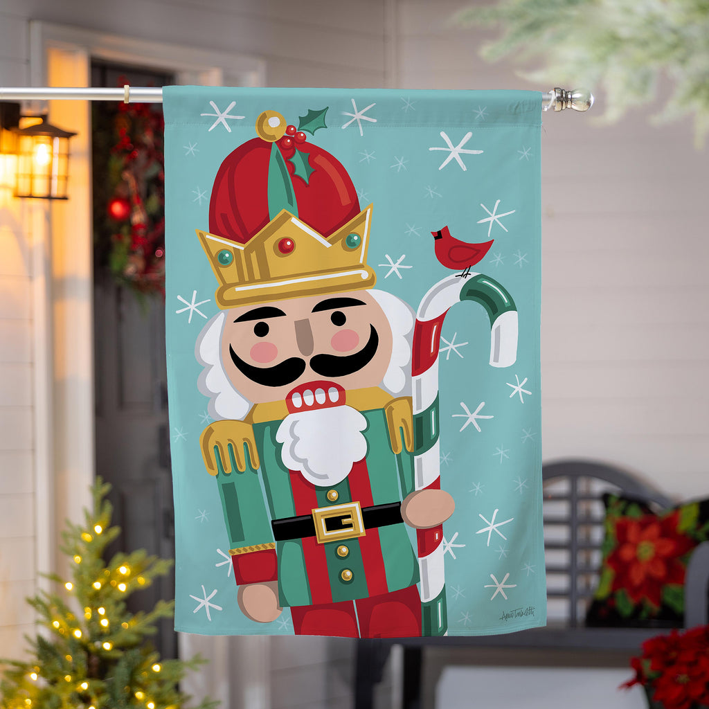 Christmas Icons Reversible Suede House Flag