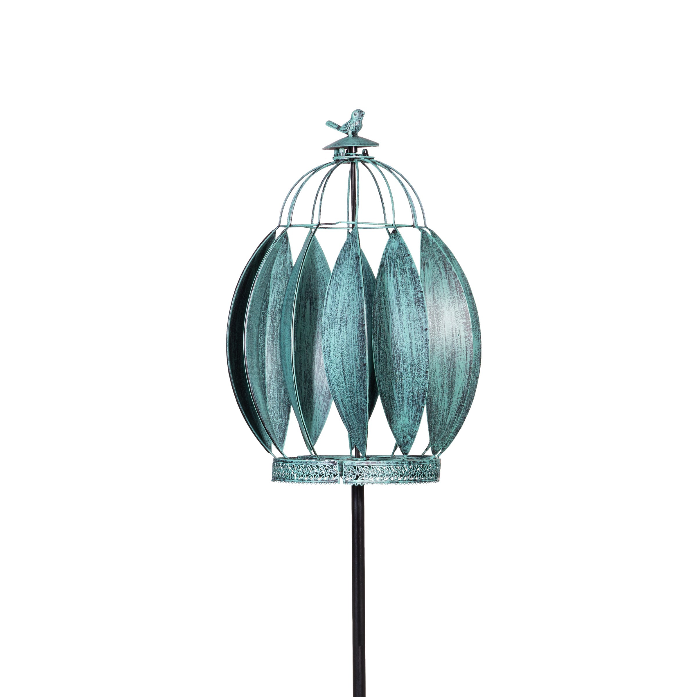 Bird Cage Wind Spinner 68"H