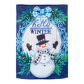 Winter Snowman Suede House Flag
