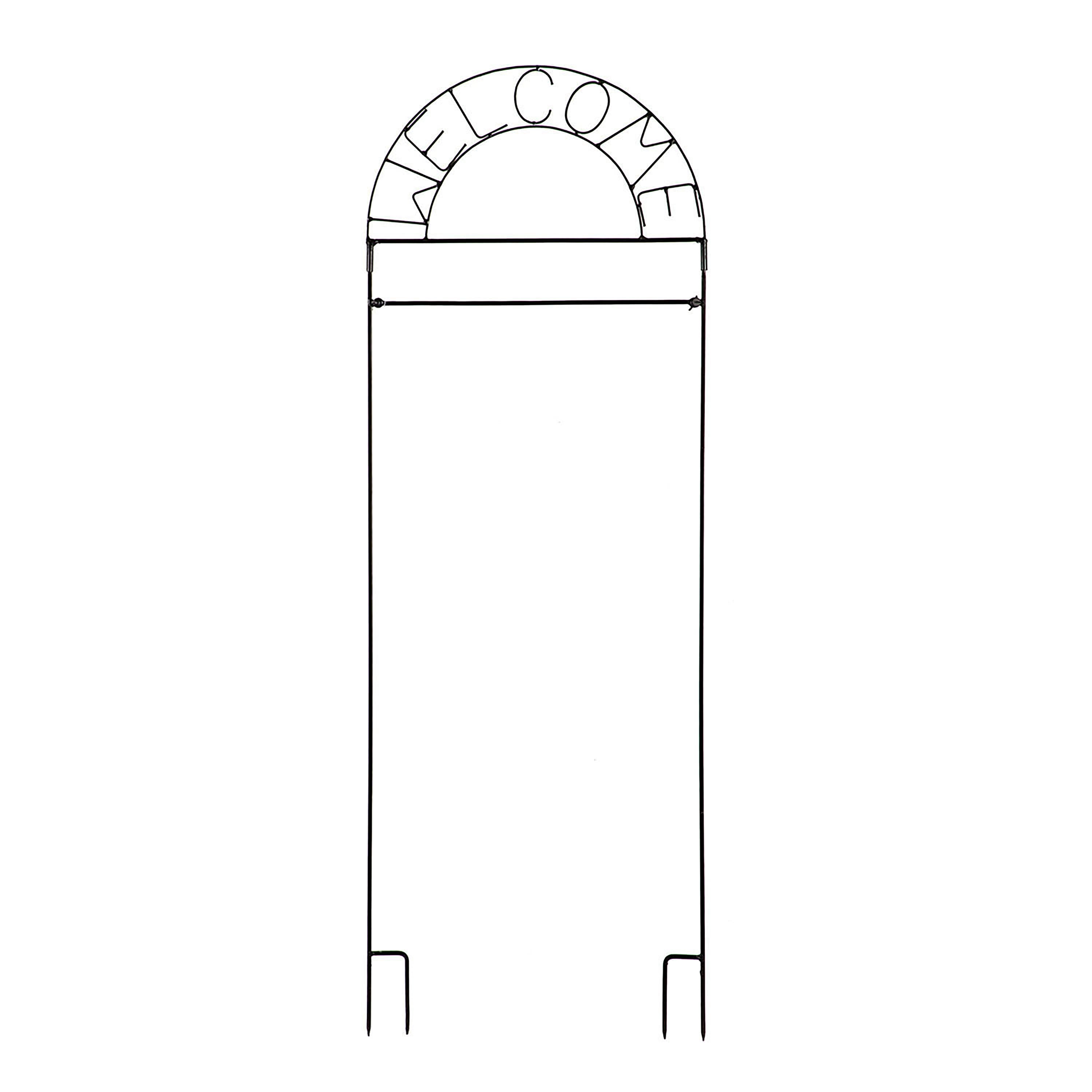 Welcome Garden Flag Arbor Stand