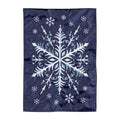 Snowflake Applique House Flag