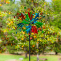 Metal Wind Spinner, Multi Colored Celestial, 75"H