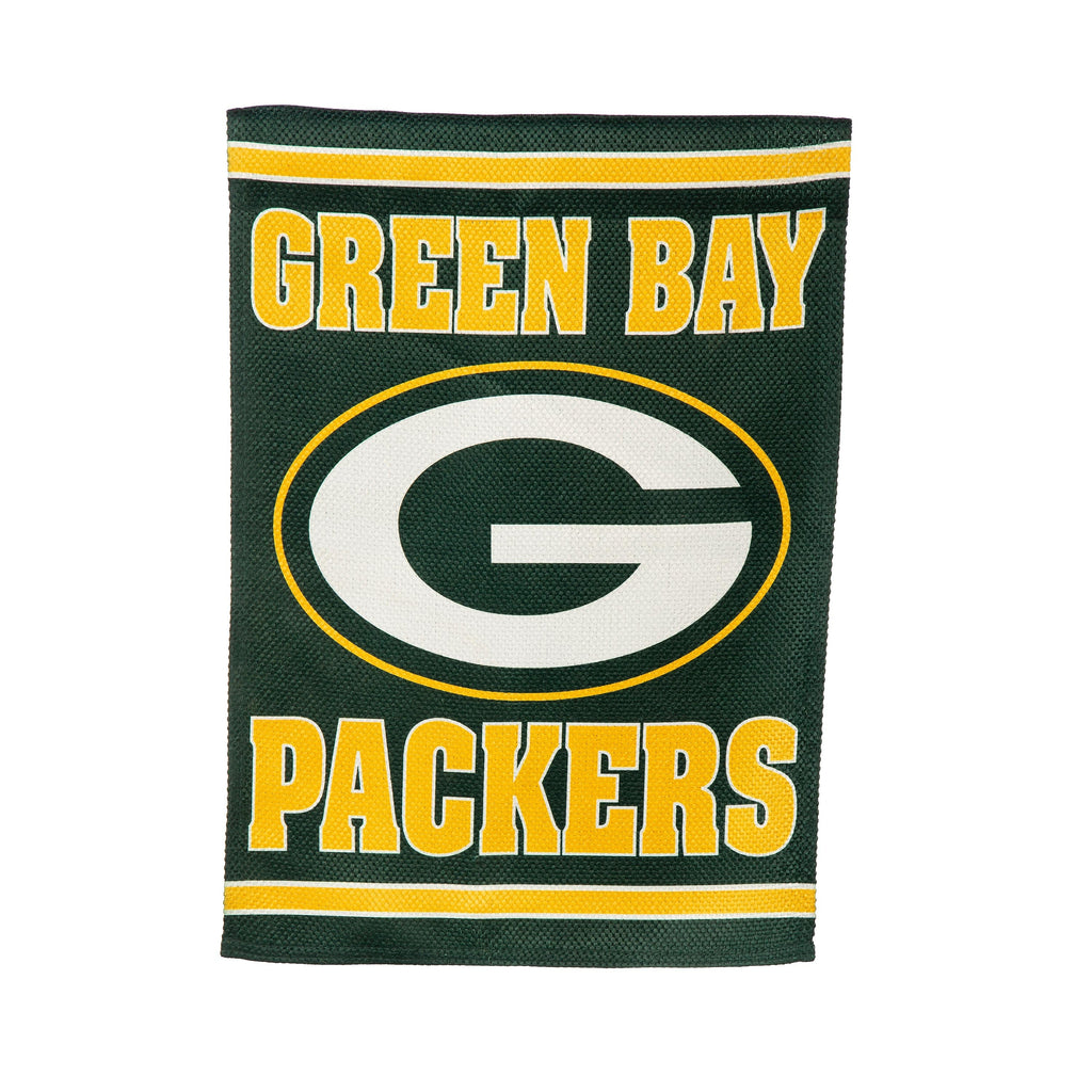 Green Bay Packers Embossed Suede Garden Flag
