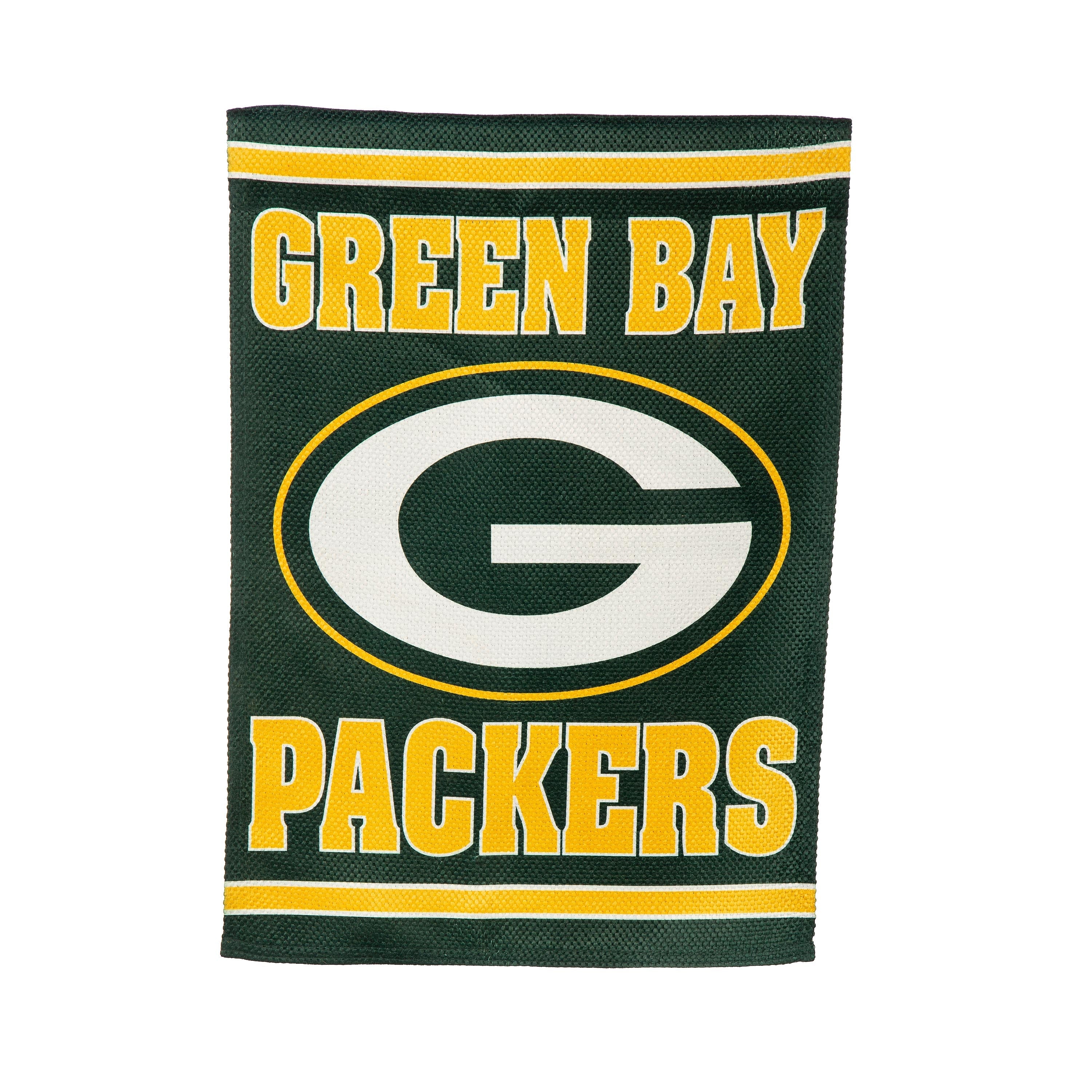 Green Bay Packers Embossed Suede Garden Flag