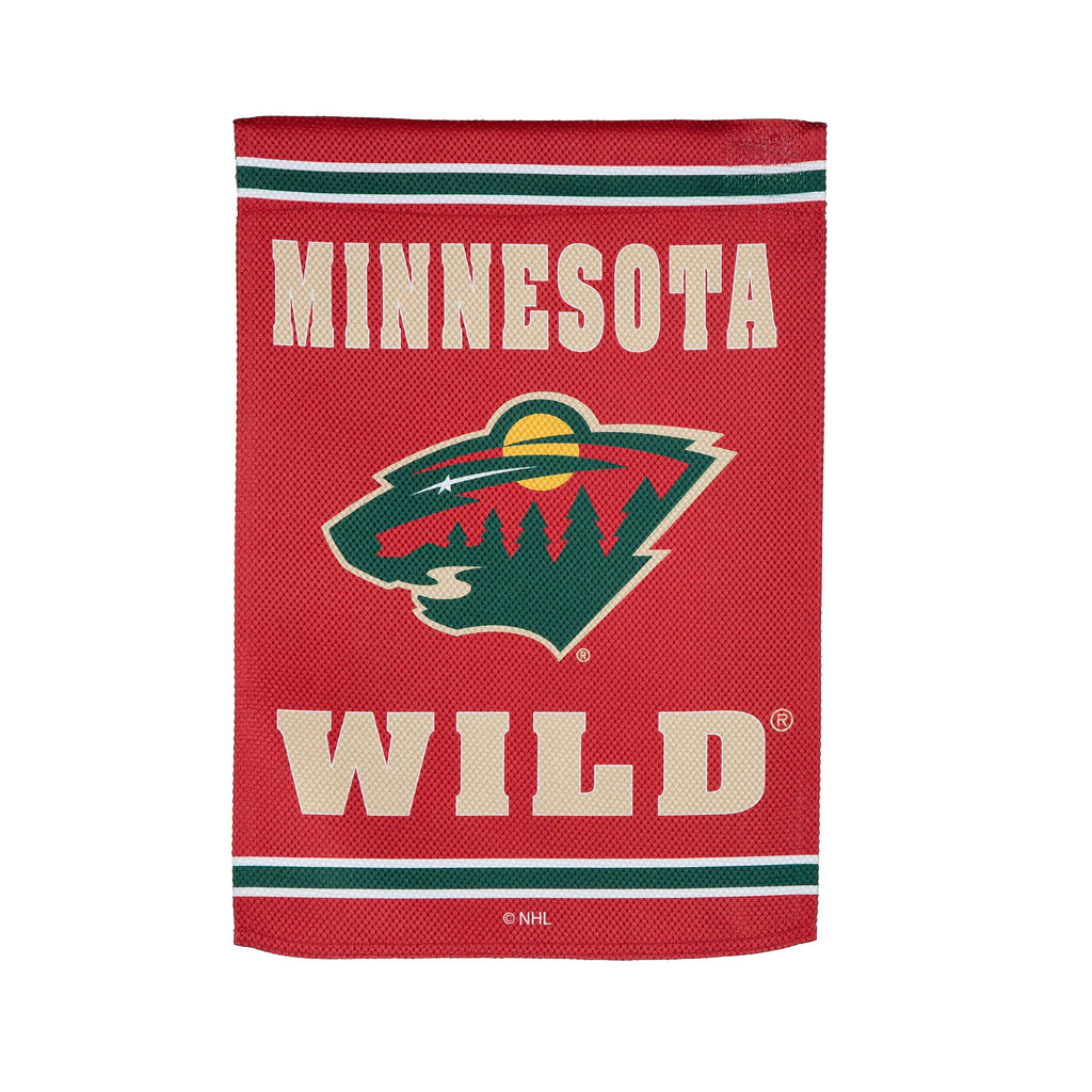 Embossed Suede Flag, GDN Size, Minnesota Wild