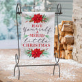 Have Yourself a Merry Little Christmas Moire Garden Flag