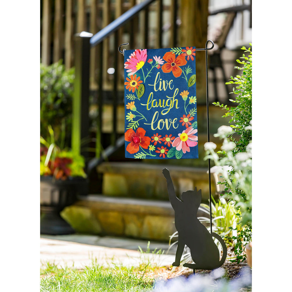 Decorative Garden Flag Stands, Cat