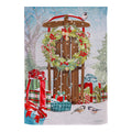Christmas Sled Suede House Flag