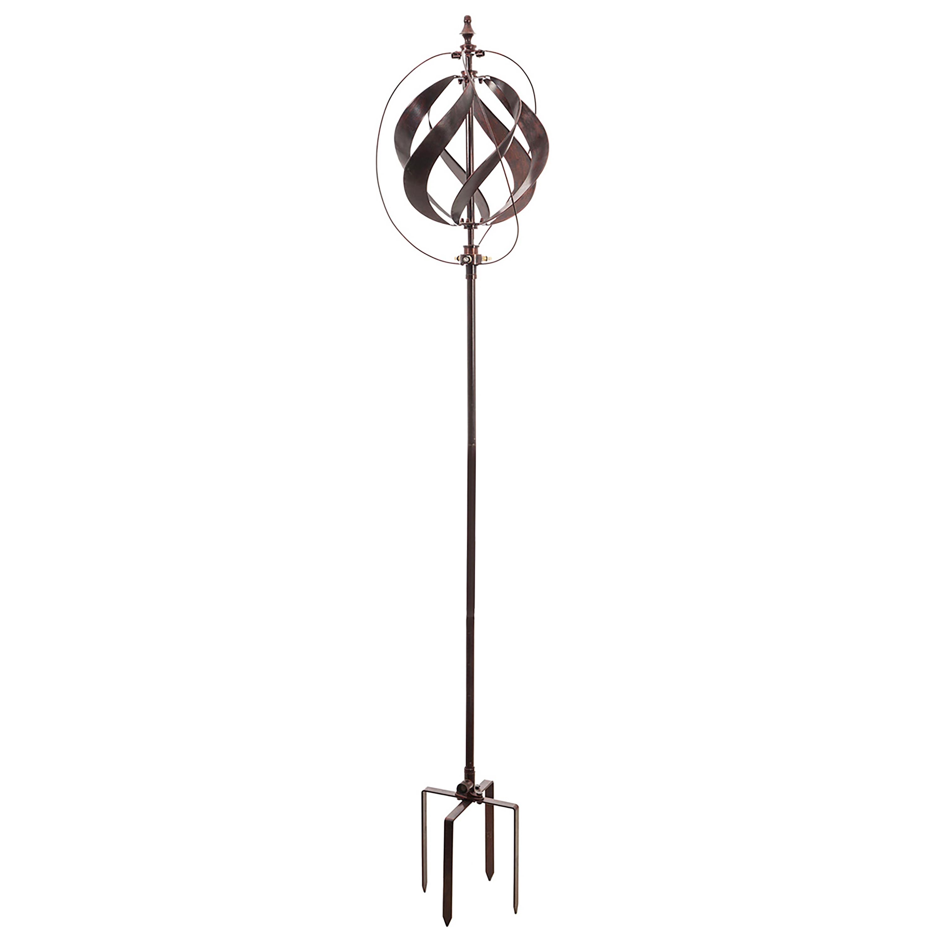 85.5"H Misting Wind Spinner, Copper Sphere