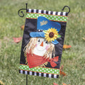 Scarecrow Friend Applique Garden Flag