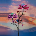 92"H Solar Wind Spinner, Spinning Flowers
