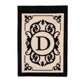 Cambridge Monogram Garden Applique Flag, Letter D