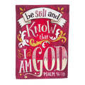 Psalm 46:10 Garden Suede Flag