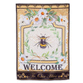 Humble Bee Suede Garden Flag