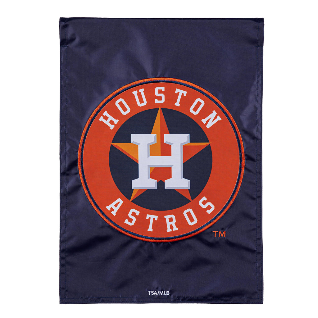 Houston Astros Appliqué Garden Flag