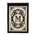 Cambridge Monogram Garden Applique Flag, Letter M