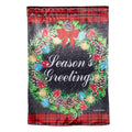 Season's Greeting Lustre House Flag