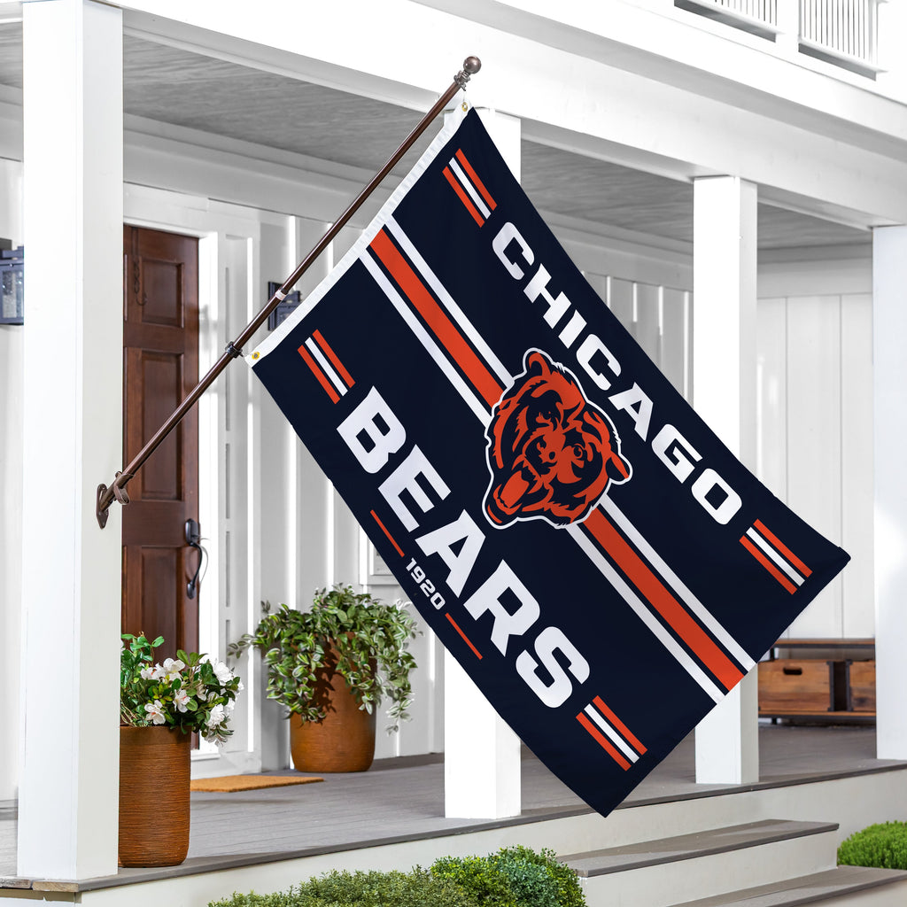 Chicago Bears Single Sided Estate Flag with 2 Grommets, 3'x5'