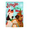 Jingle All the Way Suede House Flag