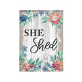 She Shed Garden Suede Flag