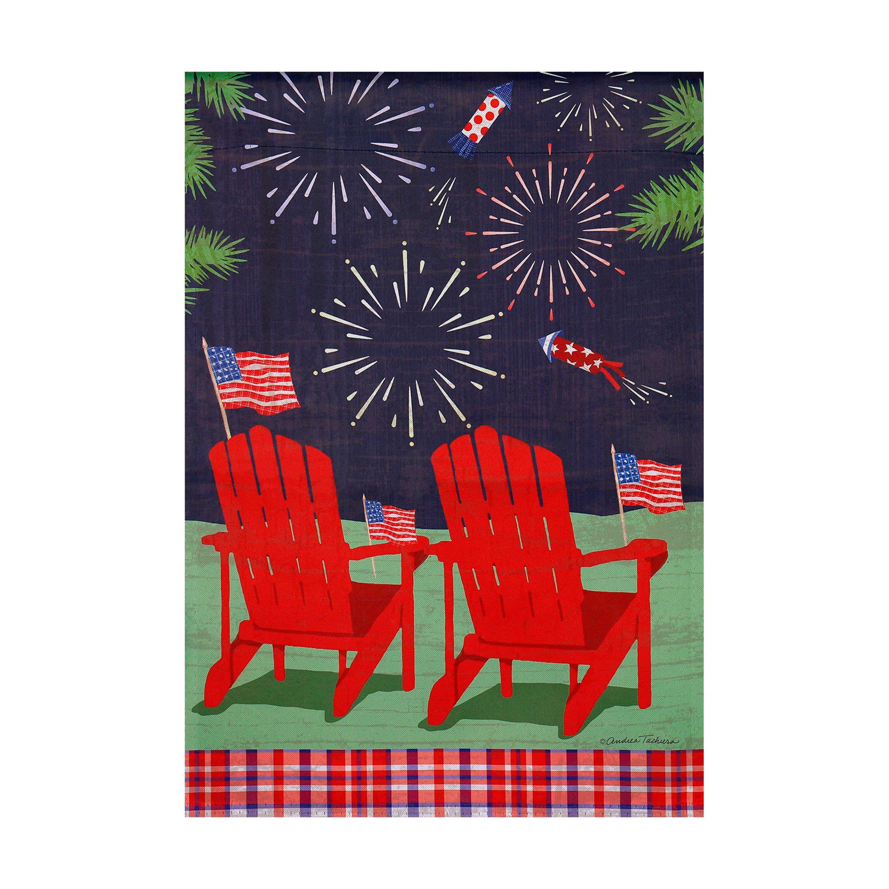 Patriotic Picnic Adirondacks Garden