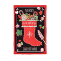 Merry Christmas Stocking Lustre House Flag