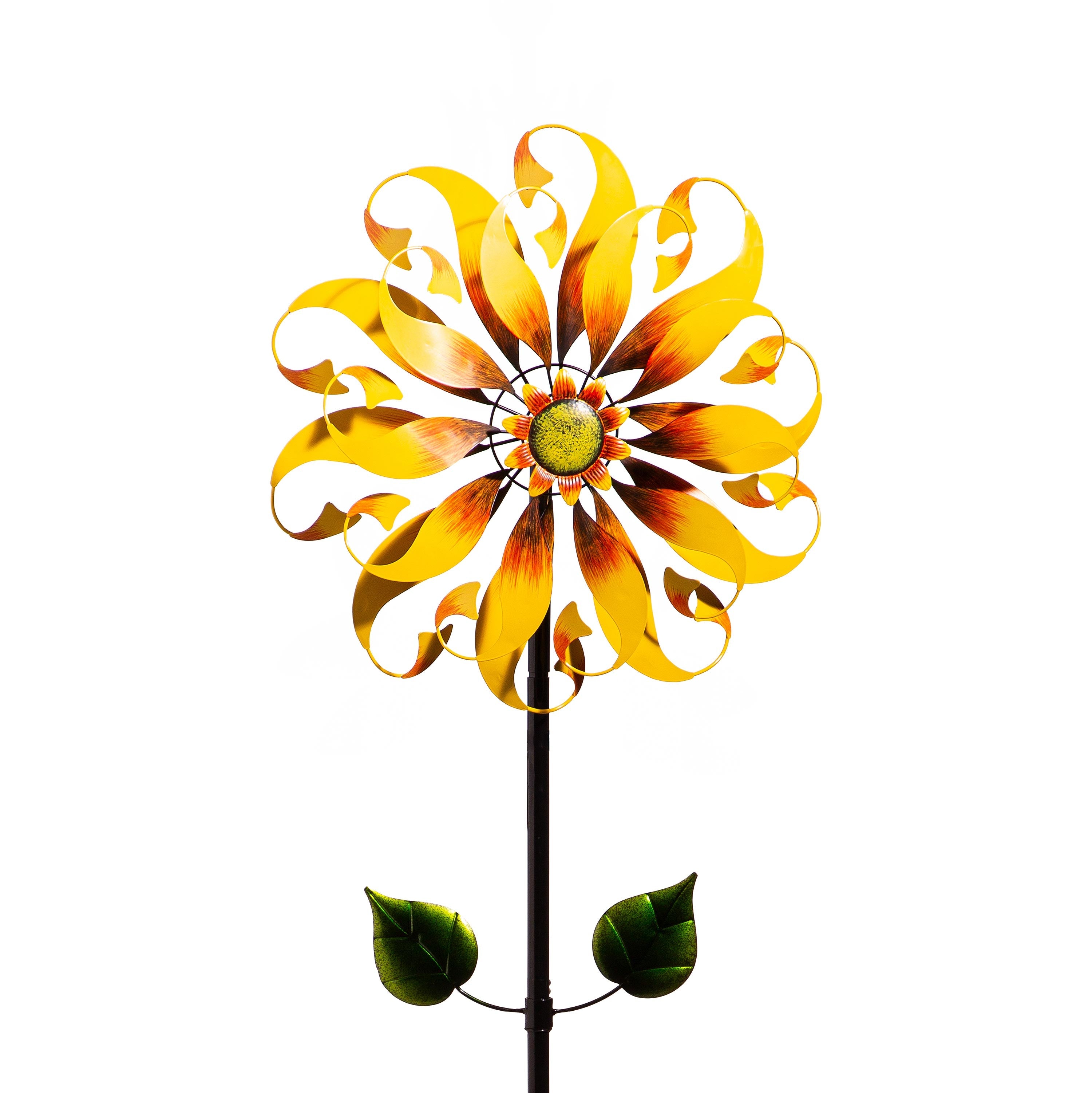 Hillside Pasture Wind Spinner, Sunflower Design, 75"H