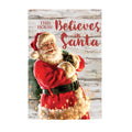 This House Believes in Santa House Suede Flag