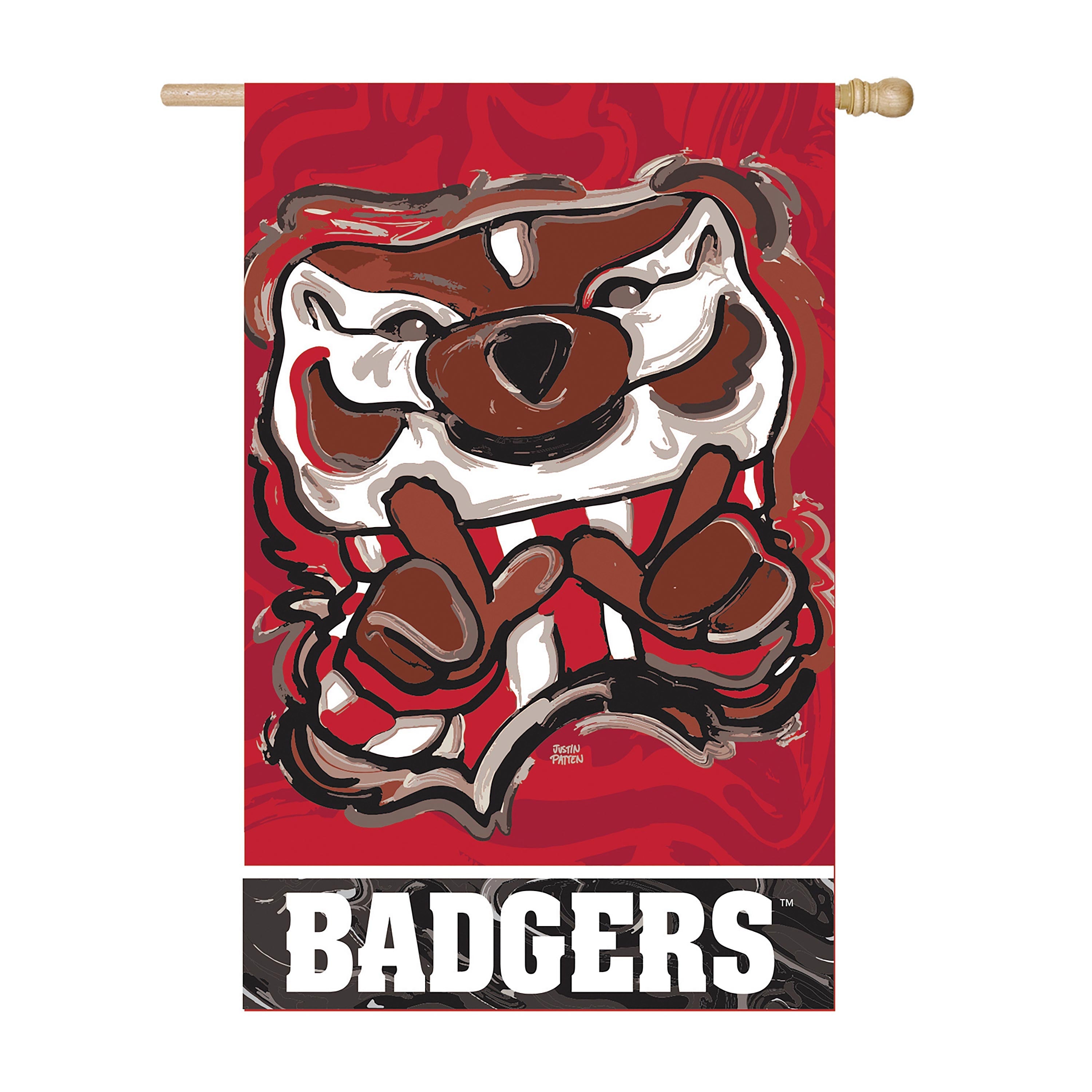 Wisconsin Mascot, Suede REG Justin Patten